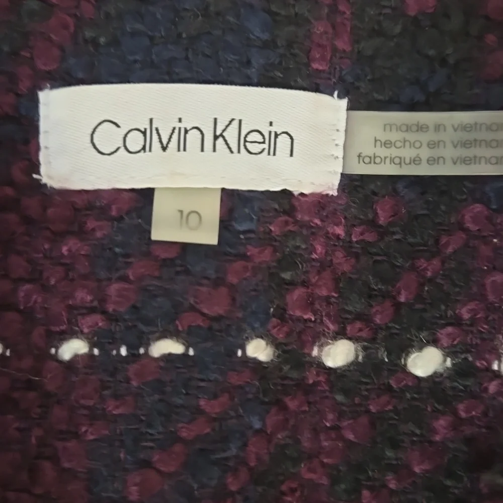 Calvin Klein Tweed Plaid Jacket - Picture 5 of 7